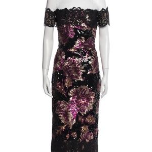 Marchesa Notte | Dresses | Marchesa Notte Black Floral Sequin Lace Off The Shoulder Sheath Dress | Poshmark Marchesa Notte | Dresses | Marchesa Notte Black Floral Sequin Lace Off The Shoulder Sheath Dress | Poshmark